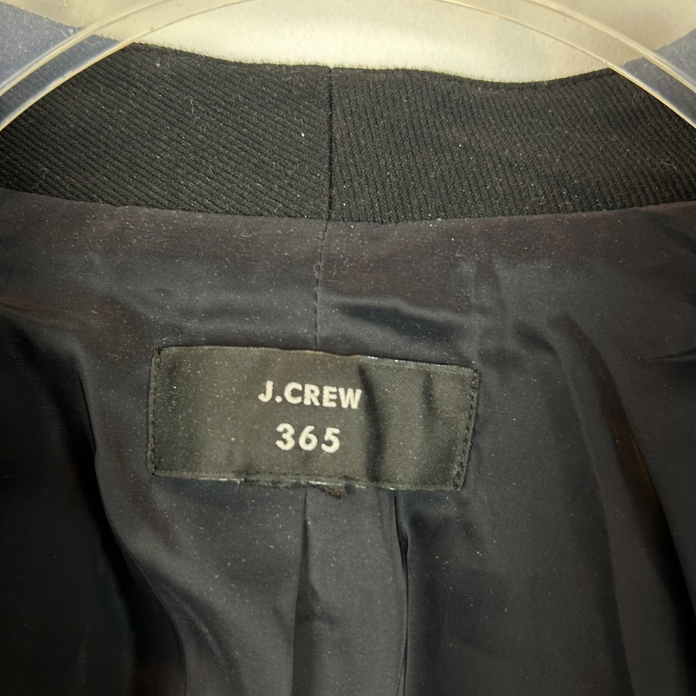 J Crew 365 Blazer Womens 14 ? Black Open Lined Pockets Office Funeral Read - Picture 3 of 13